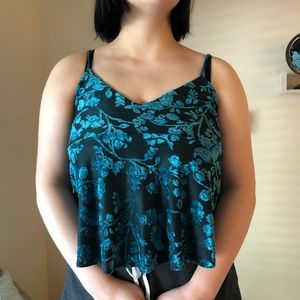 Velvet Crop Top